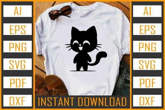 Cat Vector Silhouette 20