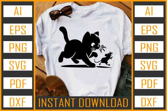 Cat Vector Silhouette 5