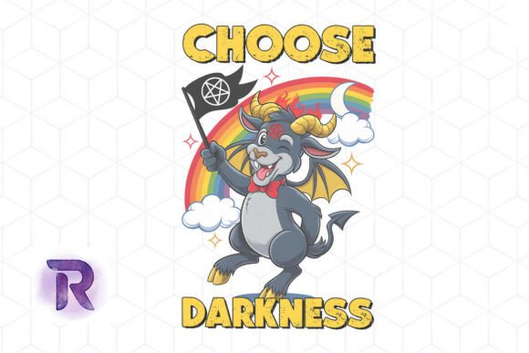 Choose Darkness Cute Demon Cat Design