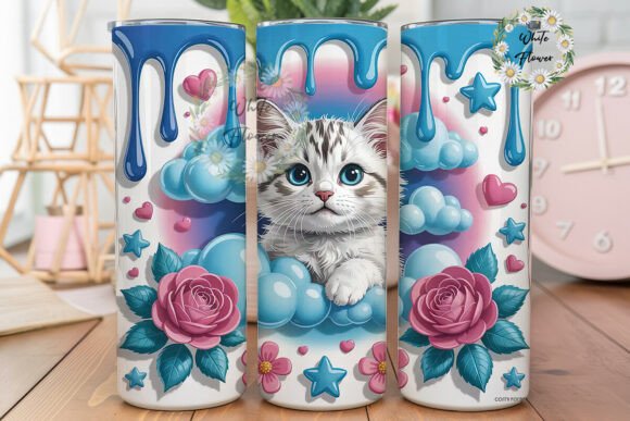 Dreamy Cat 20oz Tumbler Wrap