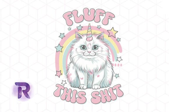 Fluff This Funny Cat Sublimation PNG