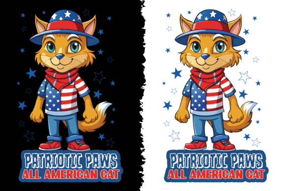 Patriotic Paws, All American Cat