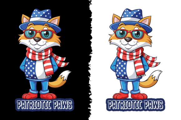 Patriotic Paws - American Cat